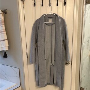 Cyrus Heather Gray Open Cardigan